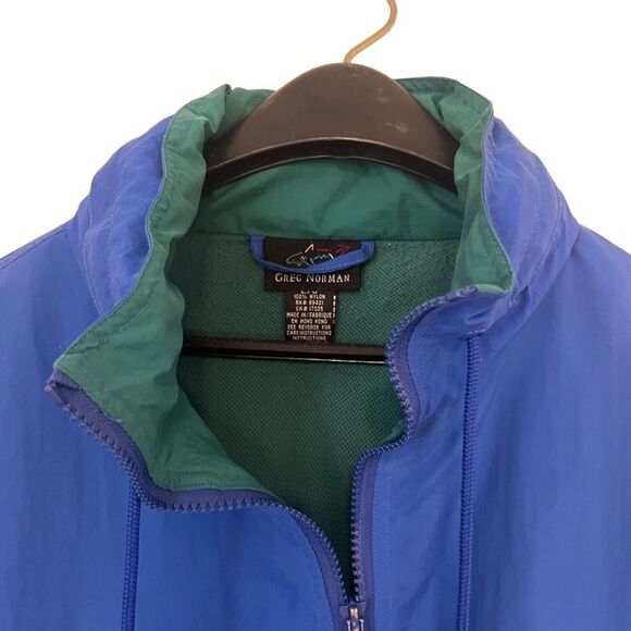 Vintage Greg Norman the Shark Windbreaker with Hood. Sz Large. Great Condition! - Picture 2 of 11